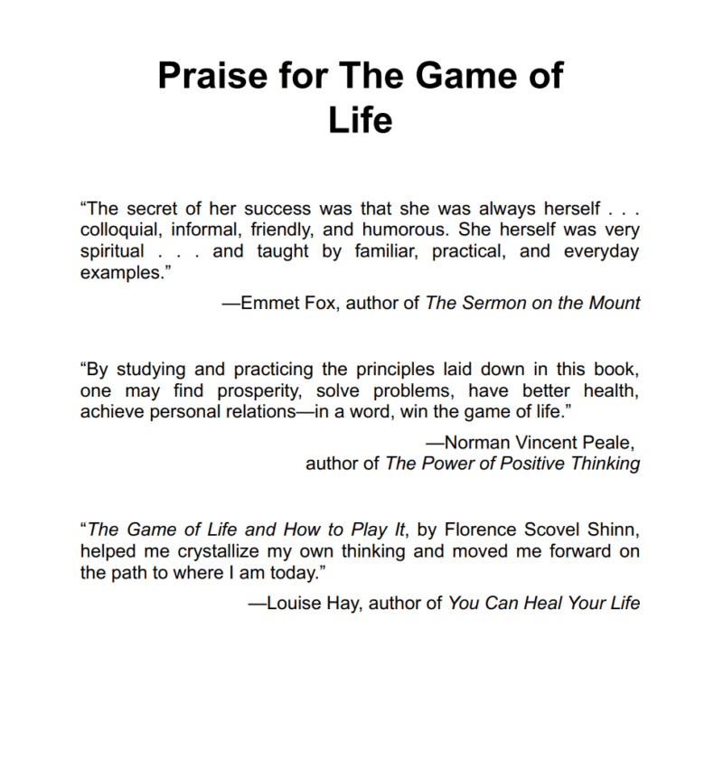 The Game of Life and How to Play It (Gift Edition)